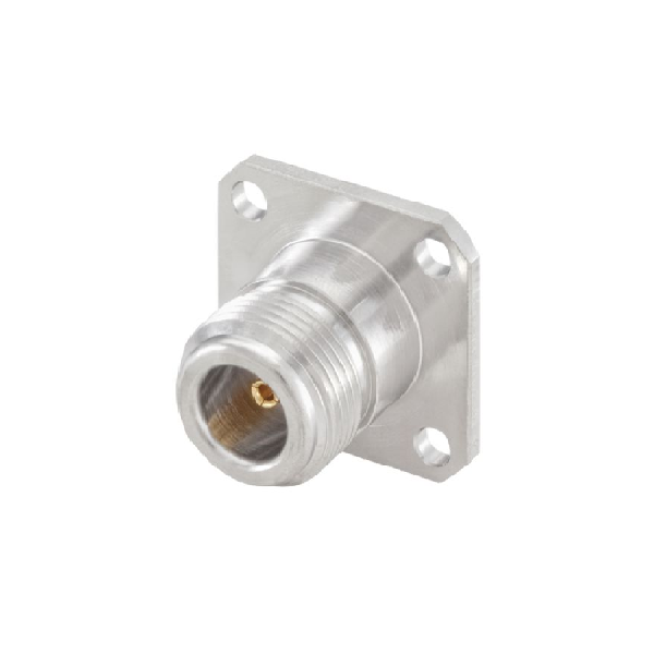 N型插座50Ω直板安装连接器焊接端子11GHz