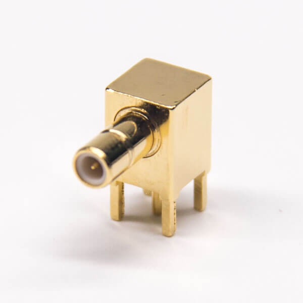 sma pcb连接器公头弯式90度镀金50欧姆