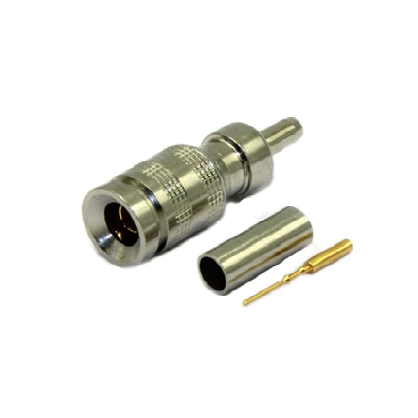 1.0 / 2.3连接器直75Ω插头压接端接电缆安装微型隔板配件卡入式