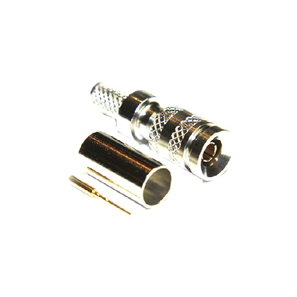 1.0 / 2.3连接器直75Ω插头压接端接微型隔板配件卡入式电缆安装