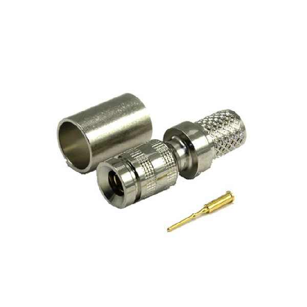 1.0 / 2.3连接器插头压接直75Ω端接电缆安装微型隔板配件卡入式