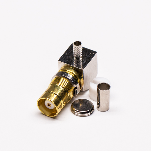 din 1.6/5.6连接器母头弯式压接式接同轴线缆