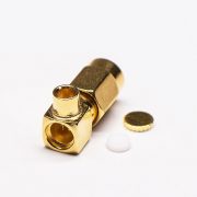 SSMA弯式插头直角90度公头接线焊接