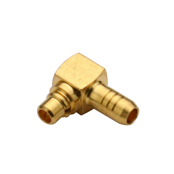 连接线RG316 mmcx弯式压接公头射频同轴连接器