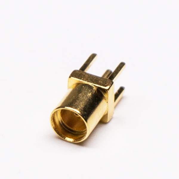 MMCX接口直式母头镀金穿孔接PCB板