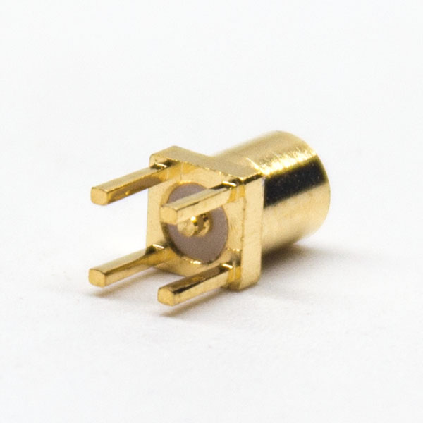 mmcx镀金直式母座插板式接PCB板