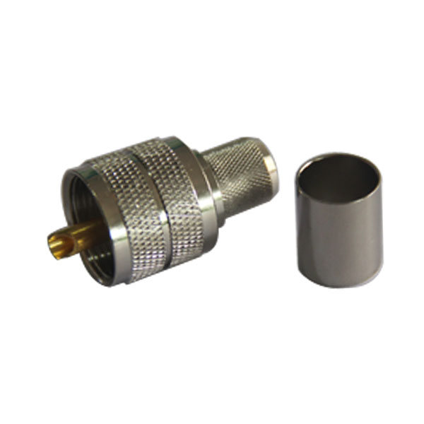 同轴电缆rg58 LMR300 uhf直式压接连接器公头
