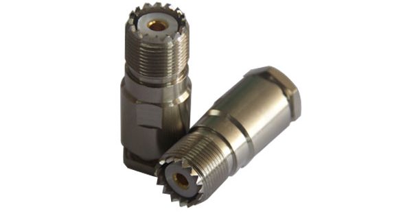 射频同轴连接线直式螺母连接UHF连接器母头