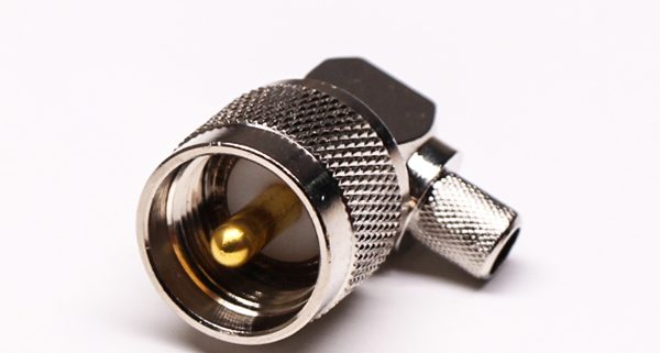 uhf射频同轴连接器UHF-C-JW-5公头弯式压接线端