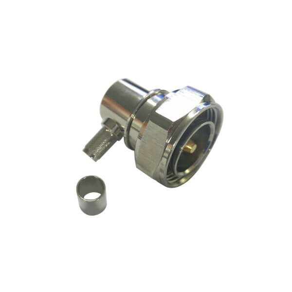 7 16 din 型连接器弯式压接公头 同轴电缆