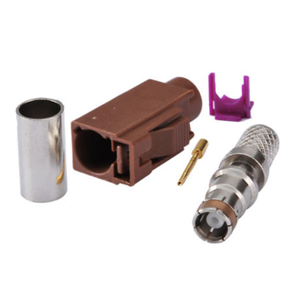 Fakra产品F型母头压接焊接接线RG58 LMR-195 RG400 RG142连接器 Fakra产品F型母头压接焊接接线RG58 LMR-195 RG400 RG142连接器
