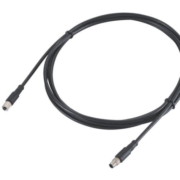 M5注塑线材防水M5 4芯母头转4芯公头延展线1米26AWG M5注塑线材防水M5 4芯母头转4芯公头延展线1米26AWG