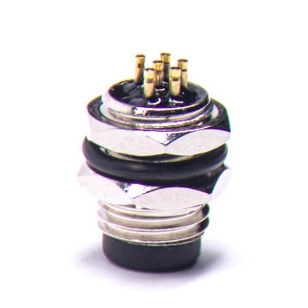 M8 PCB板端后锁直式连接器A型3芯防水公插座传感器 M8 PCB板端后锁直式连接器A型3芯防水公插座传感器