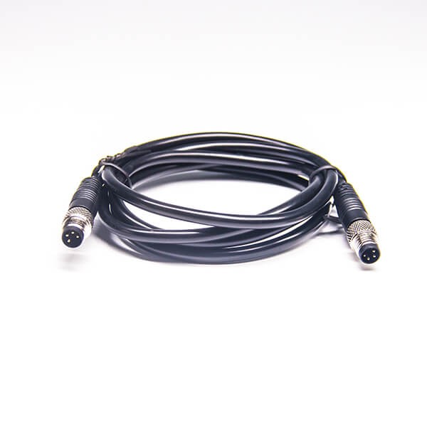 M84芯注塑线公头转公头直式航空头延长线2M AWG24PVC
