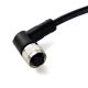 M12 注塑线 4pin A型母头不带屏蔽成型式带线1M AWG22预铸式PVC外被