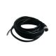 M12航空插头防水插头5芯母头A扣直式不带屏蔽单边注塑线材5M AWG22