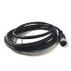 M12 IP67防水线3芯公头直式单边PVC线束1.5M AWG24不带屏蔽A扣