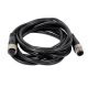 M12 5针5米延长线5芯母头A扣转3芯公头不带屏蔽5M AWG22