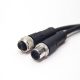 m12传感器电缆C扣5芯母头双边工业防水传感器不带屏蔽0.5M AWG22
