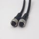 m12标准电缆A编码5芯母头直式180度注塑线不带屏蔽双边1M AWG22