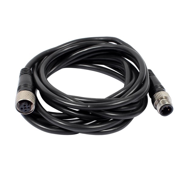 m12 3芯转5芯电缆公转母直式A型不带屏蔽1M AWG22 m12 3芯转5芯电缆公转母直式A型不带屏蔽1M AWG22
