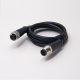 c型螺纹m12 5芯直式公对母插头不带屏蔽传感器电缆1M AWG22