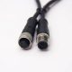 m12 6芯电缆插头180度注塑线缆A编码不带屏蔽1M AWG24