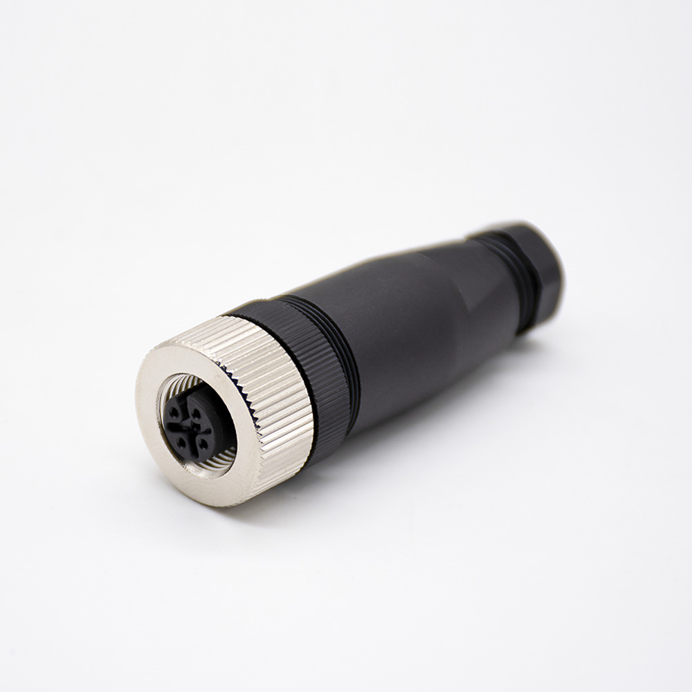 M12现场组装插头A编码4芯母直式不带屏蔽塑料外壳PG7制造商