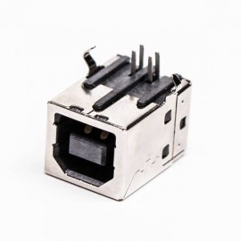 usb type b母座封装弯式DIP插PCB板