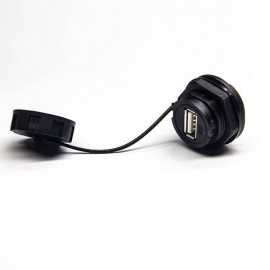 防水AF USB接头USB2.0防水插座连接线