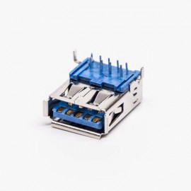 usb3.0母座连接器母头弯式type a弯脚DIP插板 usb3.0母座连接器母头弯式type a弯脚DIP插板