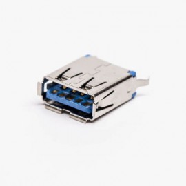 usb3.0插座a型母座弯式DIP直脚插板 usb3.0插座a型母座弯式DIP直脚插板