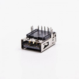 usb3.0母座接口type a弯式塑胶加长型插板带鱼叉脚 usb3.0母座接口type a弯式塑胶加长型插板带鱼叉脚