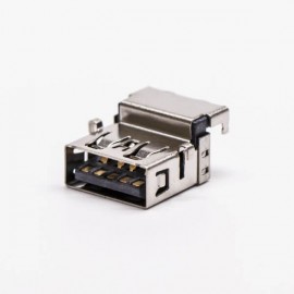 usb3.0母头沉板弯式加高两脚插板接PCB板 usb3.0母头沉板弯式加高两脚插板接PCB板