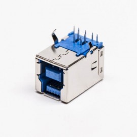 usb3.0接口type b母头弯式插板接pcb板