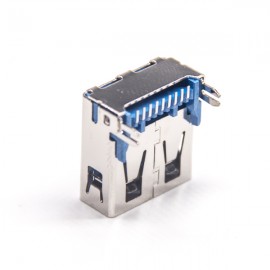 USB3.0A接头母座穿孔9p插板