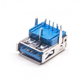 USB 3.0PCB接头90度接头穿孔插板
