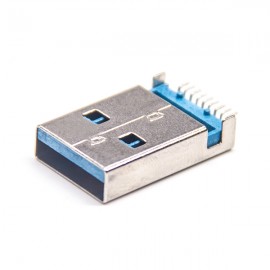 usb3.0长体公座90度接PCB