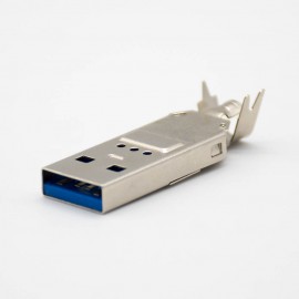 USB公头A型3.0公头直式9芯接线连接器