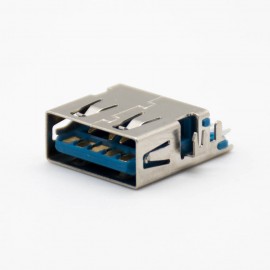 USB3.0连接器A型直式9芯母头沉板式面板安装