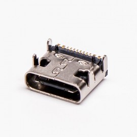type c 连接器usb3.0母头弯式单排SMT接板 type c 连接器usb3.0母头弯式单排SMT接板