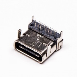 type-c接口和usb连接器弯式插板贴板母头接PCB板 type-c接口和usb连接器弯式插板贴板母头接PCB板