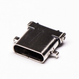 usb type-c接口弯式母头沉板贴板插孔式接PCB板 usb type-c接口弯式母头沉板贴板插孔式接PCB板