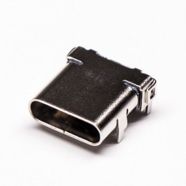 type-c母座连接器usb弯式插板贴板接PCB板 type-c母座连接器usb弯式插板贴板接PCB板