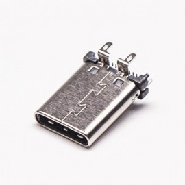 Type C公头直立式USB连接器SMT接PCB板