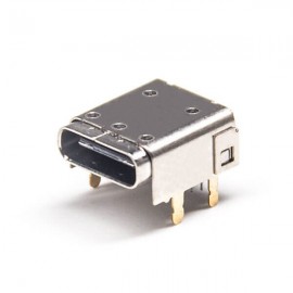 Type C母头连接器弯式24针插PCB板