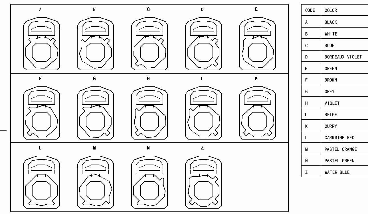 Fakra接口SMB短公头镀金弯式PCB板安装RF系列水蓝色用连接器